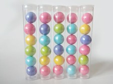15 Pack Clear Plastic Tubes with Plugs - Candy/Favor Container for Parties