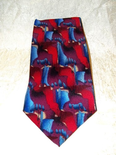 J. Garcia Limited Edition Carousel Collection Mulberry 1996 100% Silk Tie NWT - Picture 6 of 6