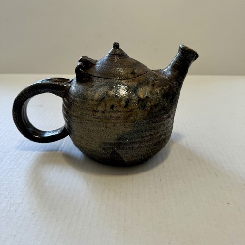 SANDRA JOHNSTONE CALIFORNIA STUDIO POTTERY RAKU TEAPOT OOAK - VOULKOS & SOLDNER - Picture 2 of 15