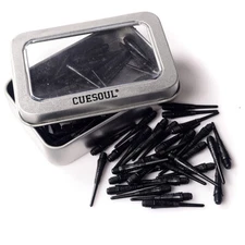 CUESOUL 100 PCS/Set Black Soft Tip Points For Soft Tip Darts-32mm