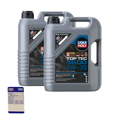 Liqui Moly 3756 LM 3756 Motoröl, Öl, Top Tec 4600 5 W-30 10L BMW