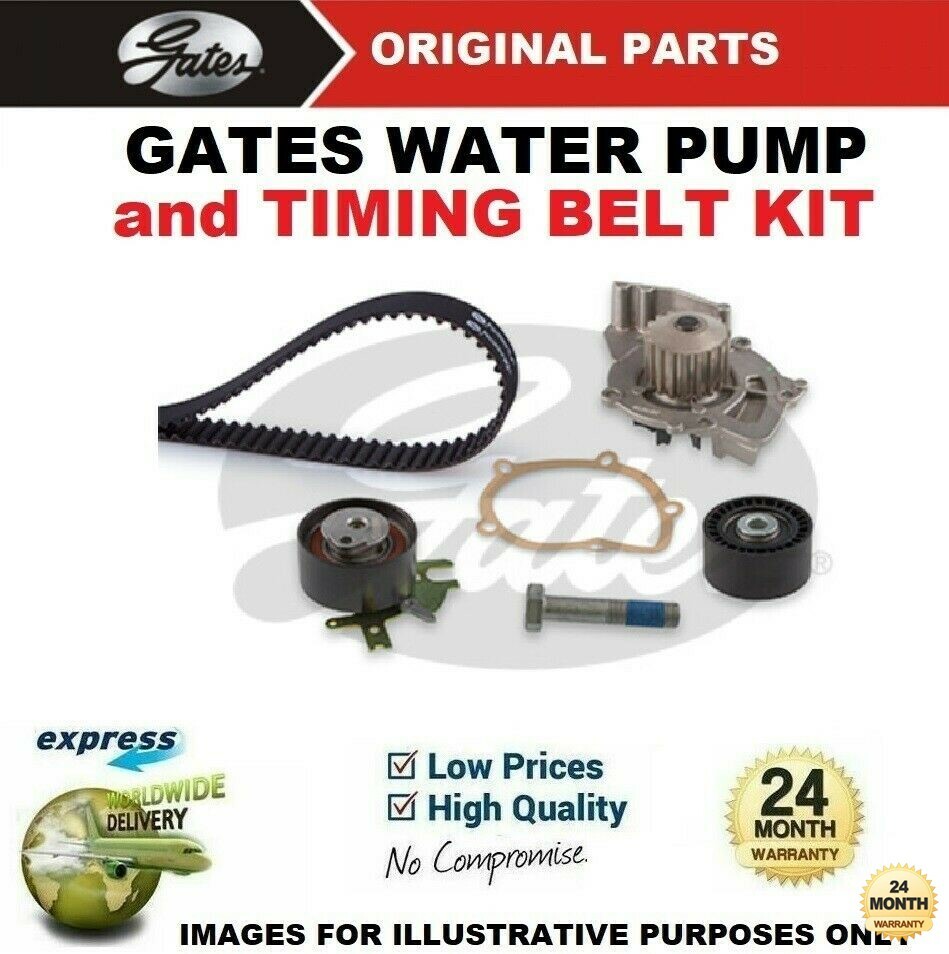 GATES WATER PUMP & TIMING BELT KIT for FORD S-MAX 2.0TDCi 2006-2014