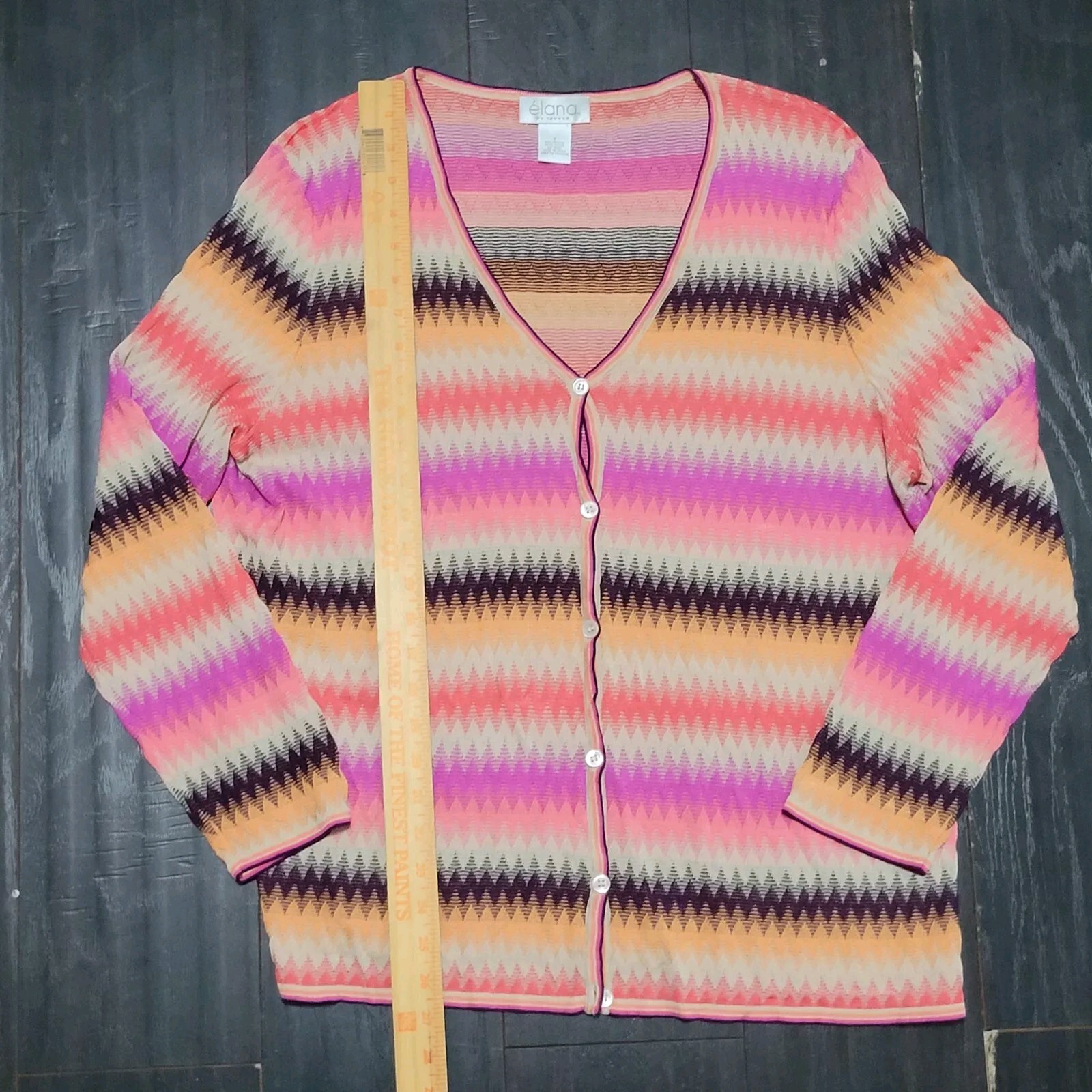 Elana By Tanner Cardigan Sweater Womens S or Size 1 Pink Light Academia Career