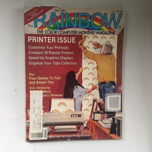Rainbow Color Computer Magazine TRS-80 Tandy Radio Shack 1985 9 Issues - Picture 2 of 10