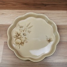 Piatto vintage Denby Memories 8' bordo smerlato flan/quiche