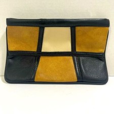 Vintage color block zippered clutch retro party boho festival