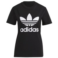 Tshirt Damen, Adidas Adicolor Classics Trefoil Tee, Schwarz