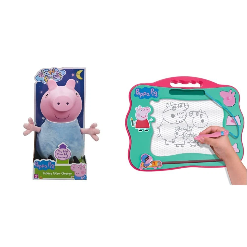 Peppa Pig glow Friends Talking Peppa preschool interactive soft toy with light