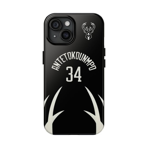 Giannis Antetokounmpo Milwaukee Bucks - Basketball iPhone und Samsung Hülle schwarz - Bild 8 von 43