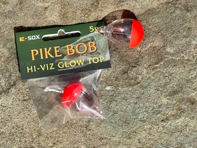 Float Fishing, 2 Drennan Pike Bob 5g Fluorescent Slip Floats,