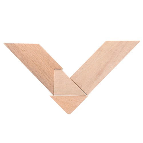 Puzzle a T in Legno 4 Pezzi, Enigma Logico, Gioco di Puzzle a Cubi in Legno, - Foto 7 di 20