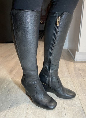 Tory Burch Black Leather Boots size 6 