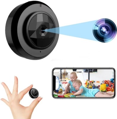 Somishy Mini Spy Camera Hidden WiFi Portable 1080P Nanny Security Surveillance