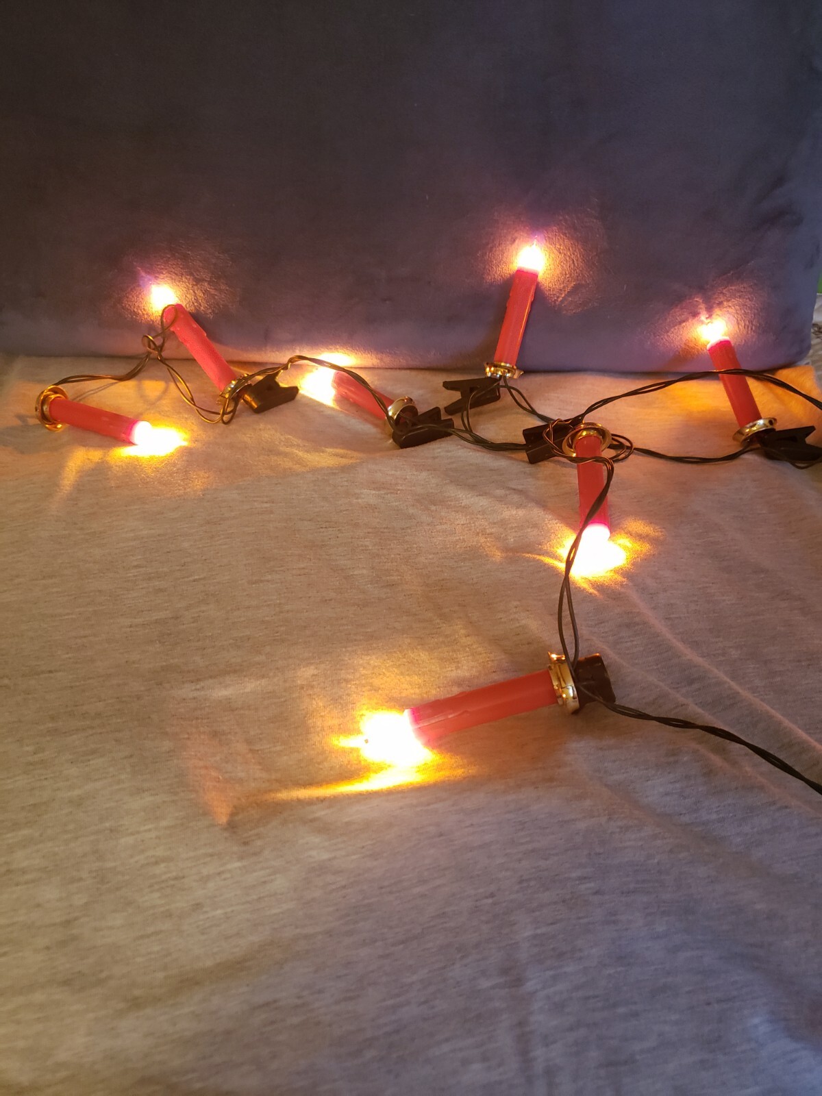 Christmas Clip On Candle Lights eBay
