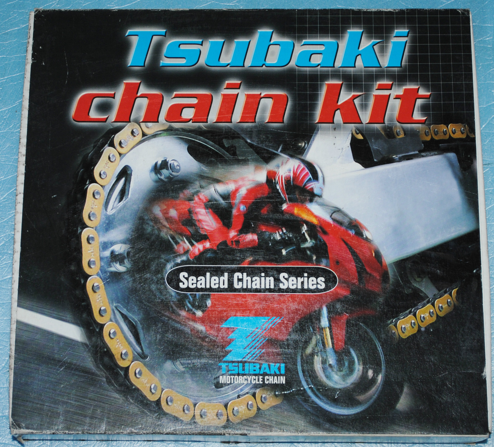 Kit chaîne Tsubaki Alpha XRG Gold ultra résistant pour moto KTM 950 Adventure
