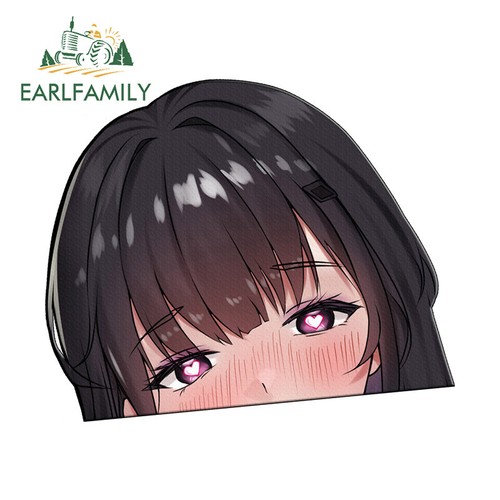 EARLFAMILY 5.1" Mihara Girl Godde of Victory Slap Peek NSFW DIY JDM Car Sticker - 第 3/15 張圖片