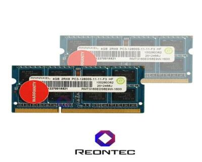 4GB LAPTOP RAM Ramaxel PC3-12800S DDR3 RMT3160ED58E9W-1600 2Rx8 Arbeitsspeicher
