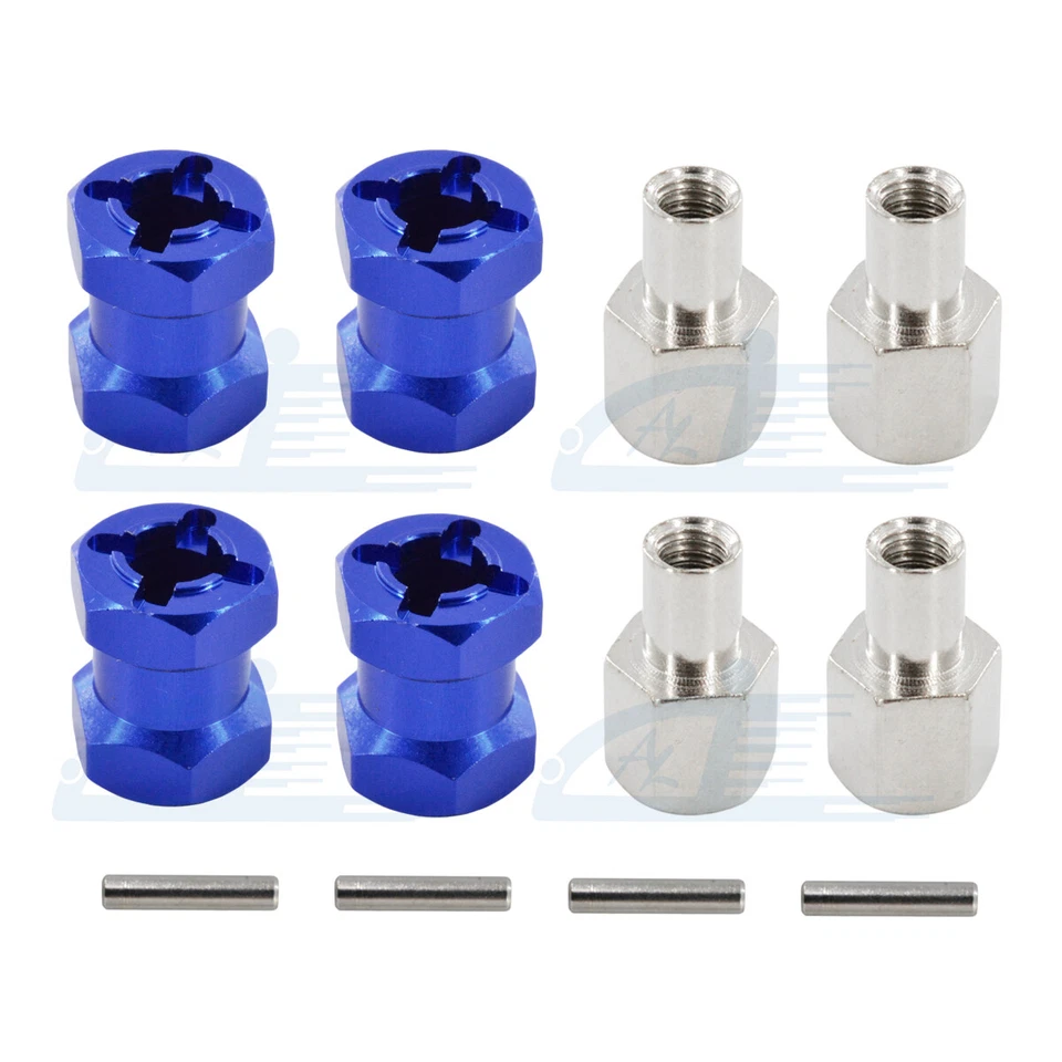 4x 12mm Wheel Hex Hub Drive Adaptor 15mm Extension For 1/10 RC Crawler Scx10 D90 - Image 4 of 4