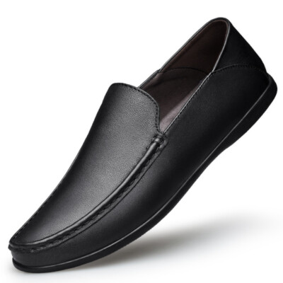 Loafers Men's Casual Shoes Genuine Leather Slip on Shoes Driving Shoes 