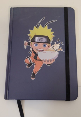 NARUTO SHIPPUDEN WRITING PAD BOOK 5'' X 7'' WITH ELASTIC BAND AND PAGE MARKER