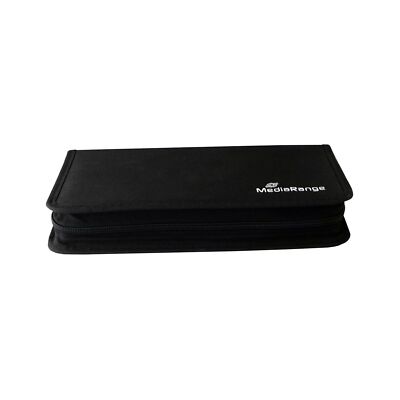 MediaRange BOX51 CD/DVD Storage Media Case 48pcs, Nylon, Black ~E~