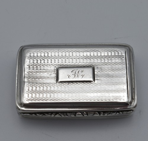 Georgian Antique Solid Silver Snuff Box 1829 Thomas Shaw George IV - Picture 2 of 10