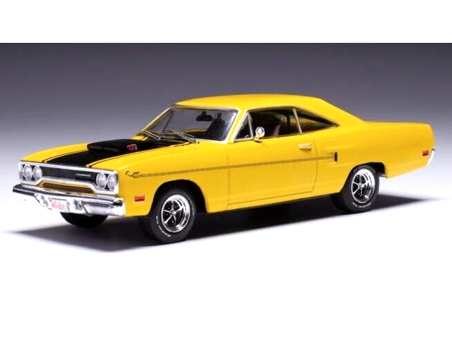 IXO 1/43 DIECAST 1970 PLYMOUTH ROAD RUNNER 440 IN YELLOW & BLACK CLC531