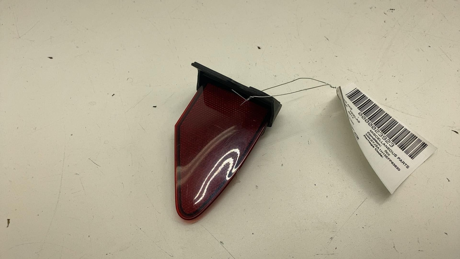 2012-2015 Tesla Model S Rear Driver Tail Light Charge Port Cover Reflector Left