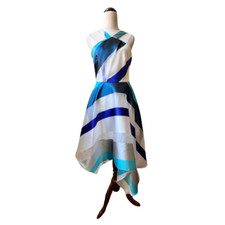 Forever New Striped Halterneck Evening/Party Dress Size 8