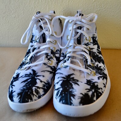 Size 11 - Nike Hyperfr3sh White Black Mens  NSW  Plamtree Tropical