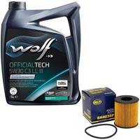 MotoröL Set 5W30 5 Liter + ÖLfilter SH 4035 P FüR Citroen C8 C5 Mini Peugeot 2.0