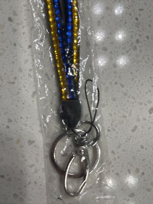 LOS ANGELES RAMS LA RAMS LANYARD KEYRING SEQUENCE BUCKLE NEW  
