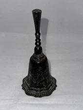Vintage Antique AMC Avon Silver Plated Desk Dinner Hand Call  Bell Old