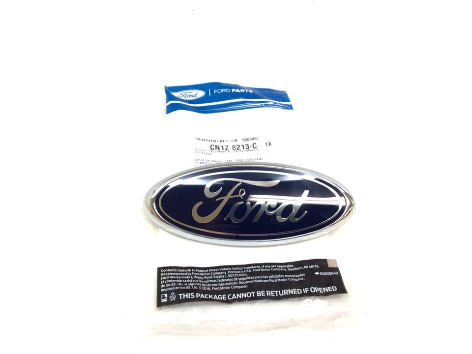 Ford Taurus 2013-2019 Fiesta 2011-2013 parrilla radiador azul emblema ovalado nuevo fabricante de equipos originales Foto 2 de 4
