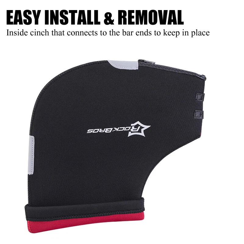 Guantes de manillar RockBros para bicicleta de carretera a prueba de viento a prueba de frío calentador de cercanías cubiertas Foto 4 de 4