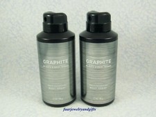 2 Bath Body Works GRAPHITE For Men Body Spray - Full Size 3.7 oz each - NEW