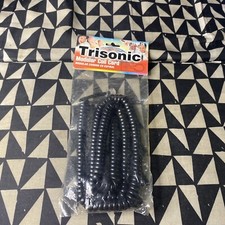 Trisonic - 15 FT Modular Coil Phone Cord - Black New Old Stock Vintage