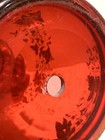  Bohemian Cranberry Gilt Decorated Glass Vase — photo 6