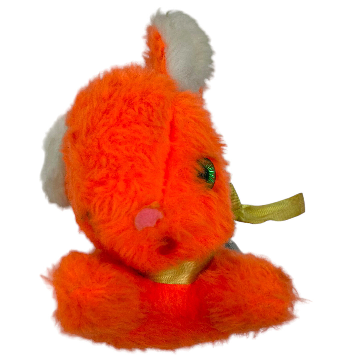 Vintage Rare Rushton Teeny Stuff Original Tags Bright Orange Bunny
