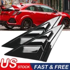 For Honda Civic Type R Hatchback 2017-2020 Rear Side Vent Window Louver Cover