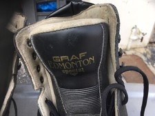 Graf Edmonton Ice Skating Black Leather Boot Sharp Blades Lightly Used 10L