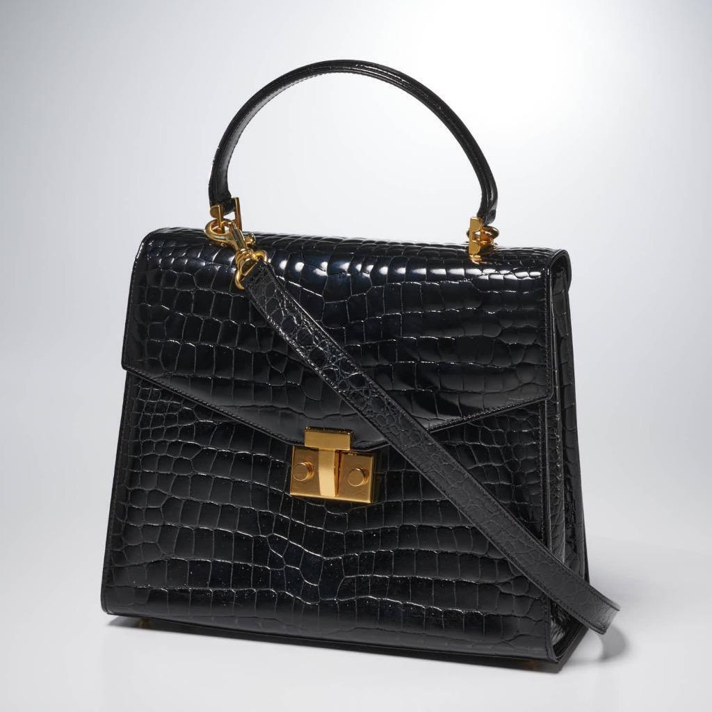 Tiffany & Co. Crocodile Top Handle Crossbody Shoulder Bag Tiffany & Co. Crocodile Top Handle Crossbody Shoulder Bag