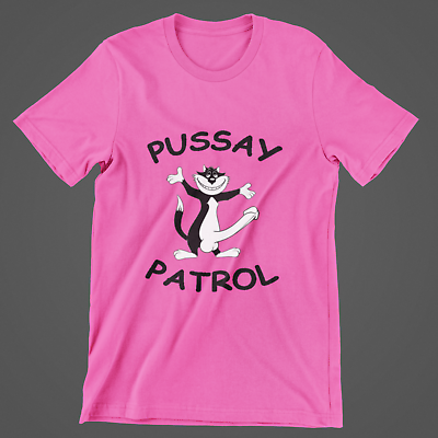 Pussay Patrol Bucks Bux Night Funny Mens T-shirt Party Beer