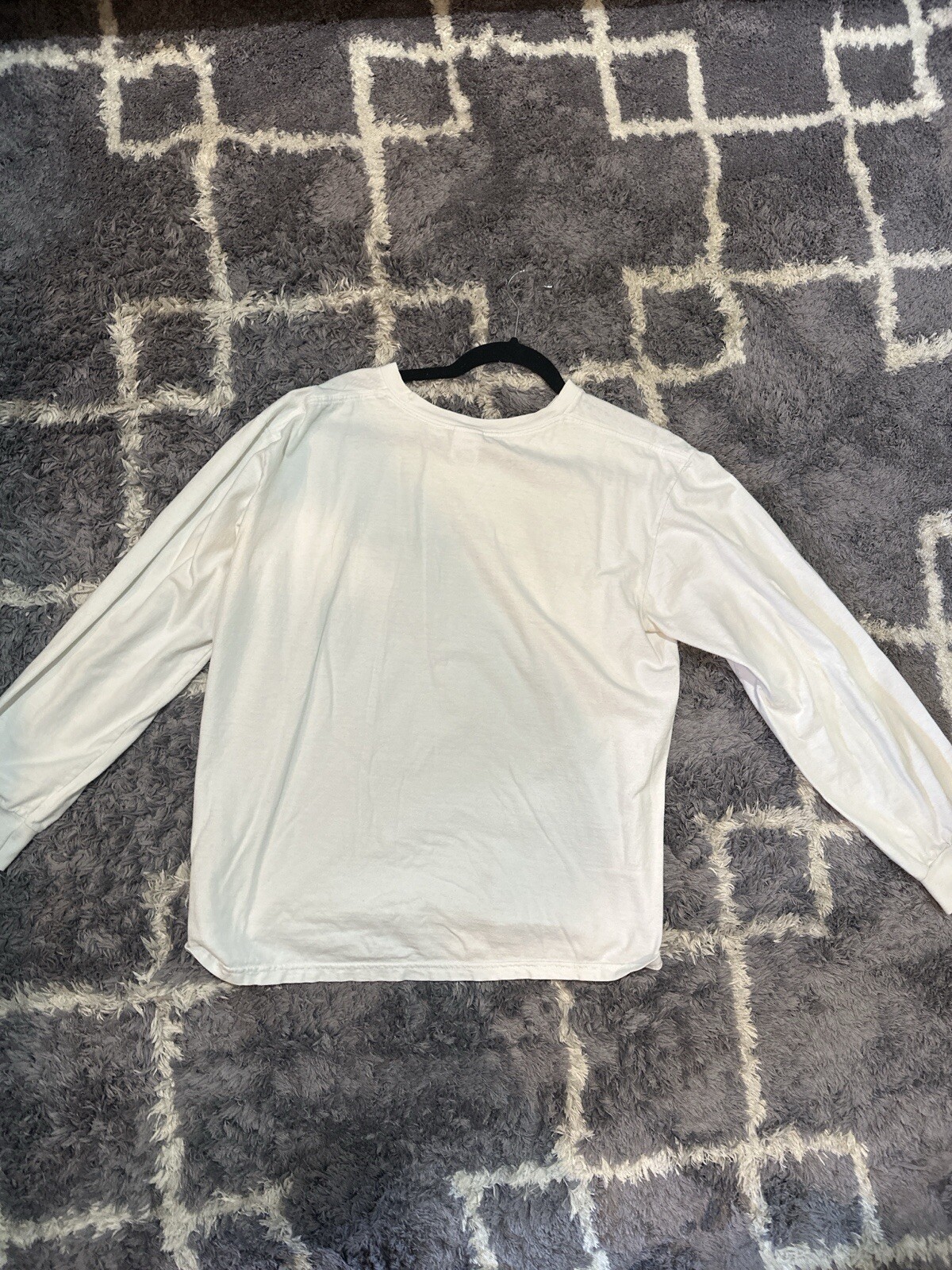 Supreme Arabic Shirt Mens Large White Long Sleeve Script Logo image 2