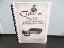 Cobra 148 GTL - Instruction owner manual 32 pages Comb Bound gloss cover