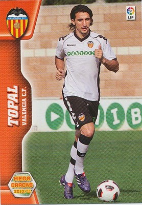 319 TOPAL # TÜRKEI VALENCIA CF KARTE PANINI MEGA CRACKS LIGA 2011