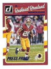 2016 DONRUSS FOOTBALL #300 BASHAUD BREELAND BLUE PRESS PROOF PARALLEL,REDSKINS