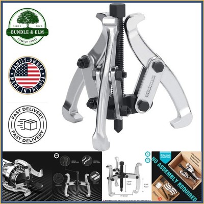 Durable 3-Jaw Removal Tool for Pulleys and Bearings with Chrome Plating