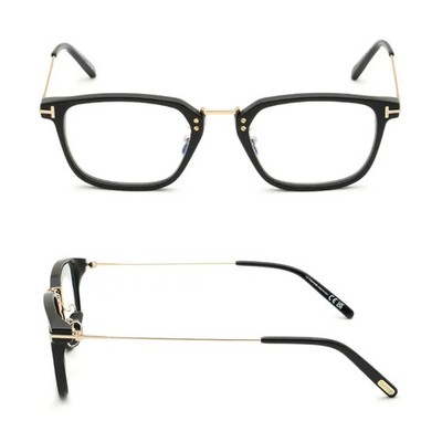 Tom Ford TF5862-D-B 001 Black Cat Eye Plastic Eyeglasses Frame 52-21-145