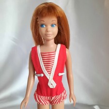 Barbie Skipper Rossa Con Costume Originale,  Vintage Mattel Anni 60.